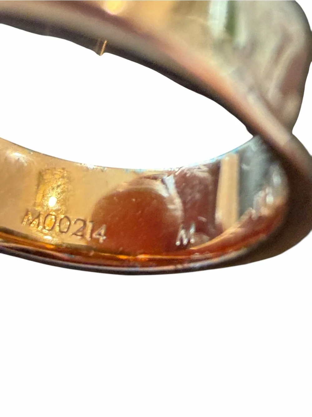 Louis Vuitton Nanogram Gold-Tone Ring with Branded Stud and Monogram Motifs